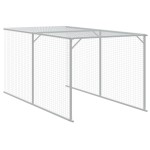 vidaXL Coteț de pui cu incintă antracit 110x405x110 cm oțel galvanizat vidaXL Coteț de pui cu incintă antracit 110x405x110 cm oțel galvanizat