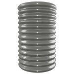 vidaXL Strat înălțat grădină gri 332x40x68cm oțel galvanizat
