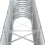 vidaXL Strat înălțat grădină gri 332x40x68cm oțel galvanizat