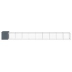 vidaXL Coteț de pui cu incintă antracit 110x1017x110cm oțel galvanizat vidaXL Coteț de pui cu incintă antracit 110x1017x110cm oțel galvanizat