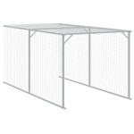 vidaXL Coteț de pui cu incintă antracit 110x1017x110cm oțel galvanizat vidaXL Coteț de pui cu incintă antracit 110x1017x110cm oțel galvanizat
