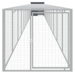 vidaXL Coteț de pui cu incintă antracit 110x1221x110cm oțel galvanizat vidaXL Coteț de pui cu incintă antracit 110x1221x110cm oțel galvanizat