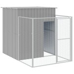 vidaXL Cușcă de câine & țarc gri deschis 165x455x181cm oțel galvanizat