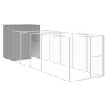 vidaXL Cușcă de câine & țarc gri deschis 165x659x181cm oțel galvanizat vidaXL Cușcă de câine & țarc gri deschis 165x659x181cm oțel galvanizat