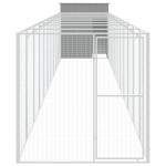 vidaXL Cușcă de câine & țarc gri deschis oțel galvanizat vidaXL Cușcă de câine & țarc gri deschis oțel galvanizat