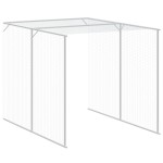 vidaXL Coteț pui cu incintă gri deschis 165x659x181 cm oțel galvanizat