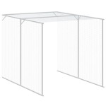 vidaXL Coteț pui cu incintă gri deschis 165x1271x181cm oțel galvanizat vidaXL Coteț pui cu incintă gri deschis 165x1271x181cm oțel galvanizat