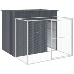 vidaXL Cușcă de câine cu țarc antracit 214x253x181 cm oțel galvanizat vidaXL Cușcă de câine cu țarc antracit 214x253x181 cm oțel galvanizat