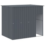 vidaXL Cușcă de câine cu țarc antracit 214x457x181 cm oțel galvanizat vidaXL Cușcă de câine cu țarc antracit 214x457x181 cm oțel galvanizat