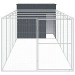 vidaXL Cușcă de câine cu țarc antracit 214x661x181 cm oțel galvanizat vidaXL Cușcă de câine cu țarc antracit 214x661x181 cm oțel galvanizat