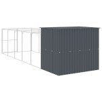 vidaXL Cușcă de câine cu țarc antracit 214x661x181 cm oțel galvanizat vidaXL Cușcă de câine cu țarc antracit 214x661x181 cm oțel galvanizat