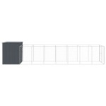 vidaXL Cușcă de câine cu țarc antracit 214x865x181 cm oțel galvanizat vidaXL Cușcă de câine cu țarc antracit 214x865x181 cm oțel galvanizat