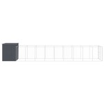 vidaXL Cușcă de câine cu țarc antracit 214x1069x181 cm oțel galvanizat vidaXL Cușcă de câine cu țarc antracit 214x1069x181 cm oțel galvanizat