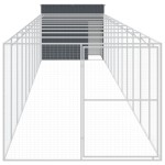 vidaXL Cușcă câine cu țarc antracit 214x1273x181 cm oțel galvanizat vidaXL Cușcă câine cu țarc antracit 214x1273x181 cm oțel galvanizat
