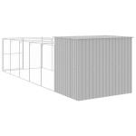 vidaXL Cușcă de câine & țarc gri deschis 214x661x181cm oțel galvanizat vidaXL Cușcă de câine & țarc gri deschis 214x661x181cm oțel galvanizat