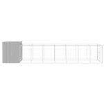 vidaXL Cușcă de câine & țarc gri deschis 214x865x181cm oțel galvanizat vidaXL Cușcă de câine & țarc gri deschis 214x865x181cm oțel galvanizat