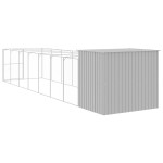 vidaXL Cușcă de câine & țarc gri deschis 214x865x181cm oțel galvanizat vidaXL Cușcă de câine & țarc gri deschis 214x865x181cm oțel galvanizat
