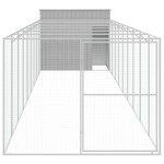 vidaXL Cușcă câine & țarc gri deschis 214x1069x181 cm oțel galvanizat vidaXL Cușcă câine & țarc gri deschis 214x1069x181 cm oțel galvanizat