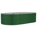 vidaXL Strat înălțat grădină 152x80x36 cm oțel galvanizat