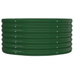 vidaXL Strat înălțat grădină 152x80x36 cm oțel galvanizat