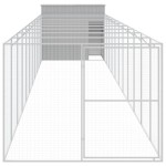 vidaXL Cușcă câine & țarc gri deschis 214x1273x181 cm oțel galvanizat vidaXL Cușcă câine & țarc gri deschis 214x1273x181 cm oțel galvanizat