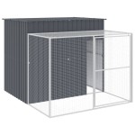 vidaXL Cușcă de câine cu țarc antracit 214x253x181 cm oțel galvanizat vidaXL Cușcă de câine cu țarc antracit 214x253x181 cm oțel galvanizat