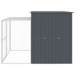 vidaXL Cușcă de câine cu țarc antracit 214x253x181 cm oțel galvanizat vidaXL Cușcă de câine cu țarc antracit 214x253x181 cm oțel galvanizat