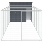 vidaXL Cușcă de câine cu țarc antracit 214x661x181 cm oțel galvanizat vidaXL Cușcă de câine cu țarc antracit 214x661x181 cm oțel galvanizat