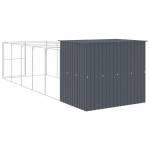 vidaXL Cușcă de câine cu țarc antracit 214x661x181 cm oțel galvanizat vidaXL Cușcă de câine cu țarc antracit 214x661x181 cm oțel galvanizat