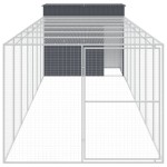 vidaXL Cușcă de câine cu țarc antracit 214x865x181 cm oțel galvanizat vidaXL Cușcă de câine cu țarc antracit 214x865x181 cm oțel galvanizat