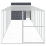 vidaXL Cușcă de câine cu țarc antracit 214x1069x181 cm oțel galvanizat vidaXL Cușcă de câine cu țarc antracit 214x1069x181 cm oțel galvanizat