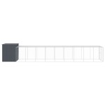 vidaXL Cușcă de câine cu țarc antracit 214x1069x181 cm oțel galvanizat vidaXL Cușcă de câine cu țarc antracit 214x1069x181 cm oțel galvanizat