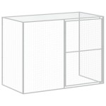 vidaXL Cușcă de câine & țarc gri deschis 214x253x181cm oțel galvanizat