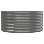 vidaXL Strat înălțat grădină gri 152x80x36cm oțel vopsit electrostatic