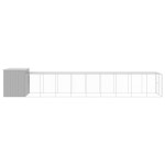 vidaXL Cușcă câine & țarc gri deschis 214x1069x181 cm oțel galvanizat vidaXL Cușcă câine & țarc gri deschis 214x1069x181 cm oțel galvanizat