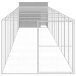 vidaXL Cușcă câine & țarc gri deschis 214x1273x181 cm oțel galvanizat vidaXL Cușcă câine & țarc gri deschis 214x1273x181 cm oțel galvanizat