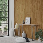 vidaXL Panouri de perete aspect lemn, maro, 4,12 m², PVC vidaXL Panouri de perete aspect lemn, maro, 4,12 m², PVC