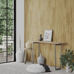 vidaXL Panouri de perete aspect lemn, maro, 4,12 m², PVC vidaXL Panouri de perete aspect lemn, maro, 4,12 m², PVC