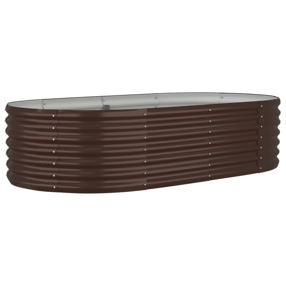 vidaXL Strat înălțat grădină 152x80x36 cm oțel galvanizat