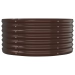 vidaXL Strat înălțat grădină 152x80x36 cm oțel galvanizat