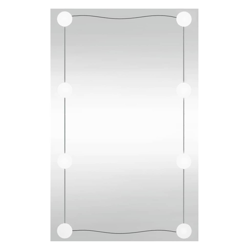 vidaXL Oglindă de perete cu lumini LED 40x60 cm sticlă dreptunghiular