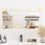 vidaXL Oglindă de perete cu lumini LED 40x80 cm sticlă dreptunghiular