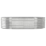 vidaXL Strat înălțat grădină 152x80x36 cm oțel galvanizat