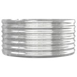 vidaXL Strat înălțat grădină 152x80x36 cm oțel galvanizat