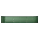 vidaXL Strat înălțat grădină 224x80x36 cm oțel galvanizat