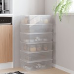 vidaXL Cutii de depozitare din plastic, 6 buc., 10 L, stivuibile vidaXL Cutii de depozitare din plastic, 6 buc., 10 L, stivuibile