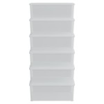 vidaXL Cutii de depozitare din plastic, 6 buc., 10 L, stivuibile vidaXL Cutii de depozitare din plastic, 6 buc., 10 L, stivuibile