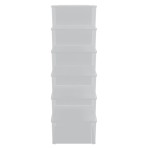 vidaXL Cutii de depozitare din plastic, 6 buc., 10 L, stivuibile vidaXL Cutii de depozitare din plastic, 6 buc., 10 L, stivuibile