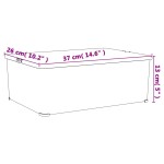 vidaXL Cutii de depozitare din plastic, 6 buc., 10 L, stivuibile vidaXL Cutii de depozitare din plastic, 6 buc., 10 L, stivuibile
