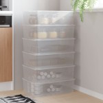 vidaXL Cutii de depozitare din plastic, 6 buc., 25 L, stivuibile vidaXL Cutii de depozitare din plastic, 6 buc., 25 L, stivuibile
